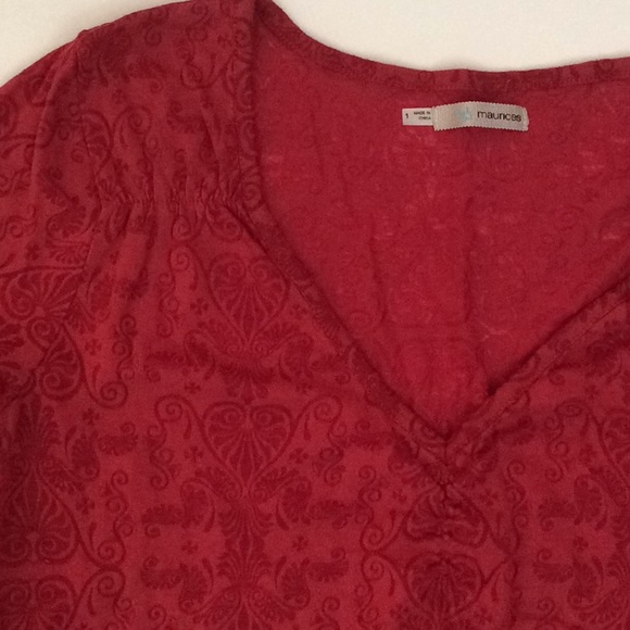 Burn out pattern top - Picture 3 of 5